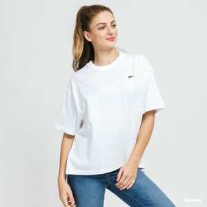 Dámské tričko LACOSTE W Live Loose Cotton T-shirt bílé