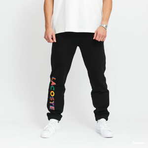 Tepláky LACOSTE Live Embroidered Fleece Jogging Pants černé