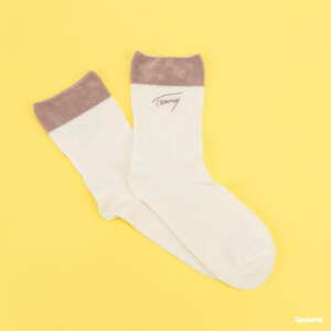 Ponožky Tommy Hilfiger TH Women Home Sock krémové / hnědé