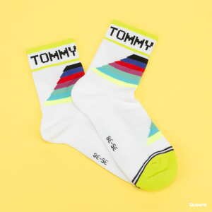Ponožky TOMMY JEANS TH Uni TJ Short Sock bílé / multicolor