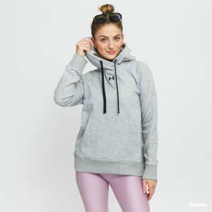 Dámská mikina Under Armour Rival Fleece HB Hoodie melange šedá