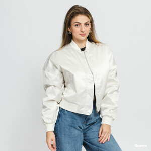 Dámský bomber Urban Classics Ladies Short Oversized Satin Bomber Jacket Cream