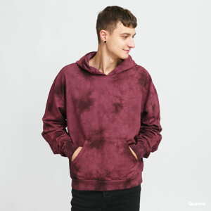 Mikina Urban Classics Tye Dyed Hoody Cherry