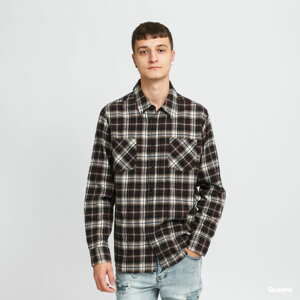 Pánská košile Urban Classics Checked Roots Shirt hnědá / černá / béžová