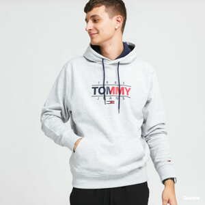 Mikina TOMMY JEANS Essential Graphic Hoodie Grey