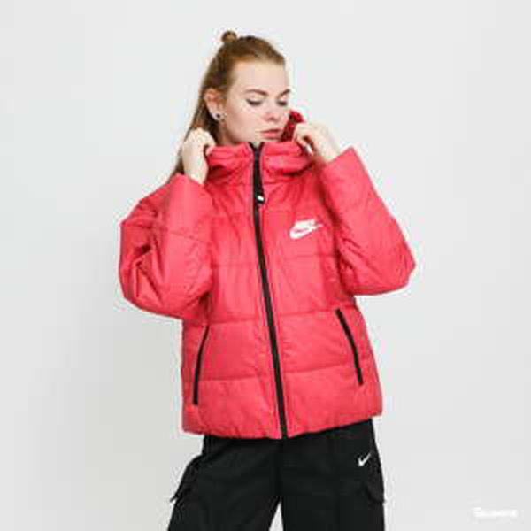 Dámská zimní bunda Nike Sportswear Therma-FIT Repel Classic Hooded Jacket Red