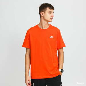 Tričko s krátkým rukávem Nike M NSW Club Tee tmavě oranžové