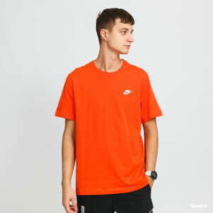 Tričko s krátkým rukávem Nike M NSW Club Tee tmavě oranžové