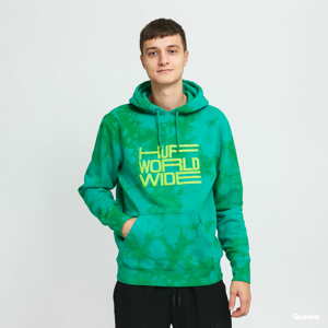 Mikina HUF Broadcast Tiedye Hoodie Green