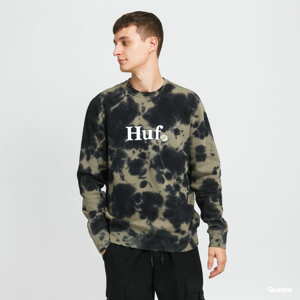 Mikina HUF In Bloom Crewneck olivová / černá