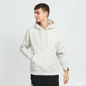 Mikina Nike M NSW Club Hoodie PO BB světle šedá