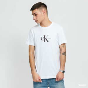 Tričko s krátkým rukávem CALVIN KLEIN JEANS Archival Monogram Flock Tee bílé