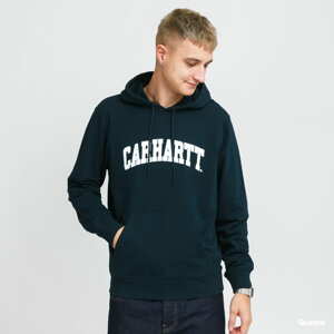 Mikina Carhartt WIP Hooded University Sweat tmavě tyrkysová