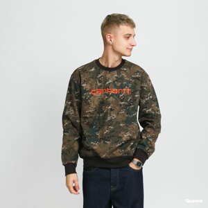 Mikina Carhartt WIP Carhartt Sweat Camo Green