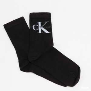 Ponožky CALVIN KLEIN JEANS Womens Short Sock černé