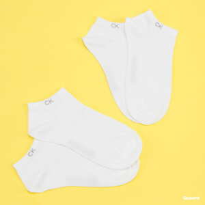 Ponožky Calvin Klein Womens Flat Knit Liner 2Pack White