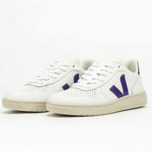 VEJA V-10 Leather extra whire / purple / black