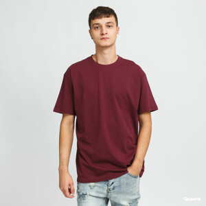 Tričko s krátkým rukávem Urban Classics Heavy Oversized Tee tmavě vínové