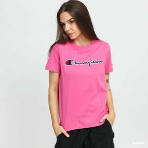 Dámské tričko Champion Crewneck T-Shirt tmavě růžové
