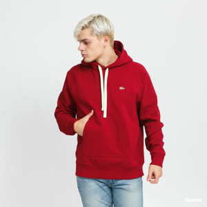 Mikina LACOSTE Men's Hoodie vínová