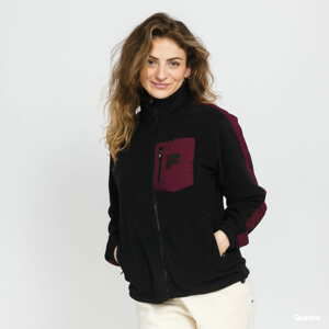 Dámská mikina Fila Women Rina Fleece Jacket černá / fialová