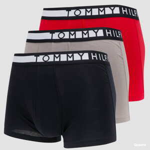 Tommy Hilfiger 3Pack Logo Trunk navy / šedé / červené