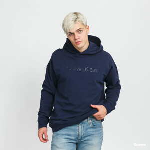 Mikina Calvin Klein Gloss Lounge LS Hoodie navy