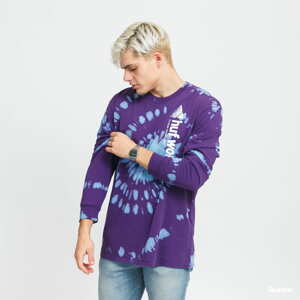 HUF Peak Slant Wash Longsleeve fialové / světe modré