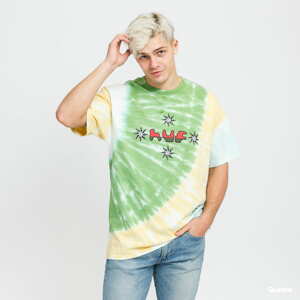 Tričko s krátkým rukávem HUF Sureshot Tiedye Tee Green/ Yellow