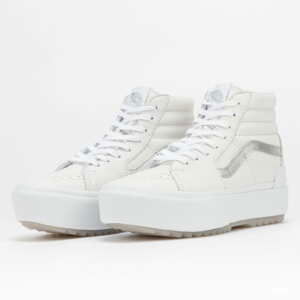 Vans SK8 - Hi Stacked (pop) true white / metallic silver