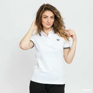 Dámská polo tričko FRED PERRY W Twin Tipped Fred Perry Shirt bílé / černé