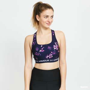 Podprsenka Under Armour Crossback Mid Print Sports Bra navy / fialová / růžová