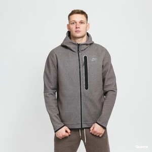 Mikina Nike M NSW Tech Fleece FZ Hoody melange hnědá