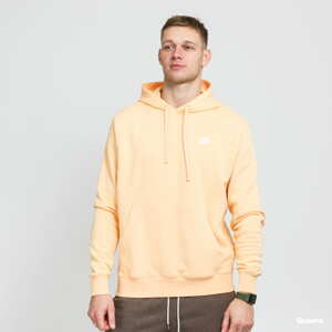 Mikina Nike M NSW Club Hoodie PO BB světle oranžová