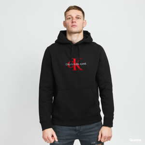 Mikina CALVIN KLEIN JEANS M Archival Monogram Fleece Hoodie černá