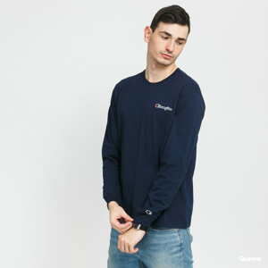 Champion Crewneck LS Tee navy