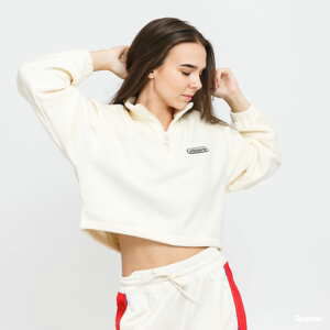 Dámská mikina adidas Originals 1/4 Zi Cropped krémová