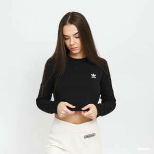 Dámské tričko s dlouhým rukávem adidas Originals Crop LS Tee černé