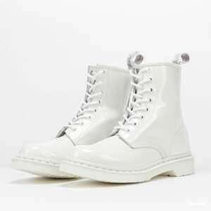 Dámské zimní boty Dr. Martens 1460 Mono white patent lamper