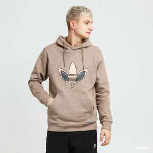 Mikina adidas Originals Q1 Hoodie světle hnědá