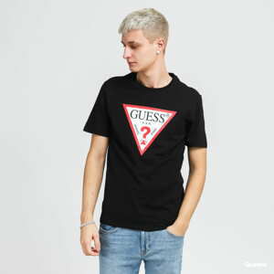 Tričko s krátkým rukávem GUESS M Triangle Logo Tee černé