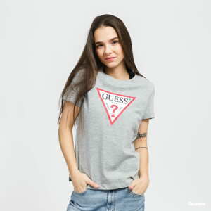 Dámské tričko GUESS W Triangle Logo Tee Grey