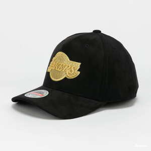 Snapback Mitchell & Ness Black Suede Classic Red LA Lakers černá / zlatá