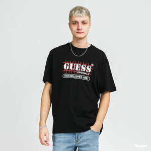 Tričko s krátkým rukávem GUESS M Originals Grid Tee černé