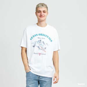 Tričko s krátkým rukávem GUESS M Originals Alpine Tee bílé