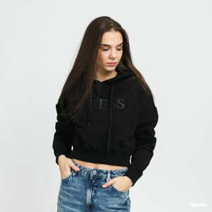 Dámská mikina GUESS W Crop Top Hoodie Black