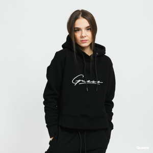 Dámská mikina GUESS W Front Logo Hoodie černá