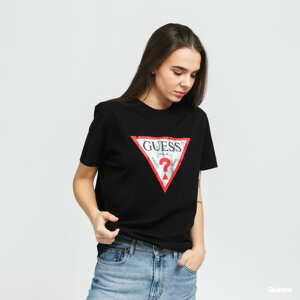 Dámské tričko GUESS W Eco Classic Logo Tee Black