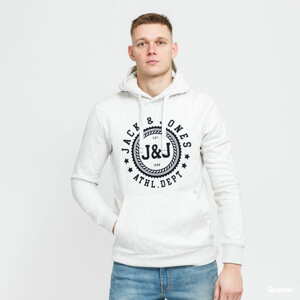 Mikina Jack & Jones JJflocker Sweat Hoodie melange šedá