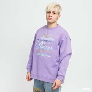 Mikina PLEASURES Faith Crewneck Sweatshirt fialová